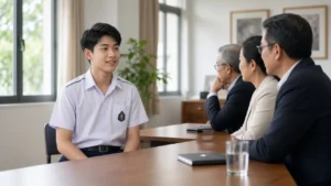 นักเรียนไทยสัมภาษณ์ภาษาอังกฤษเข้ามหาวิทยาลัยต่อหน้ากรรมการ